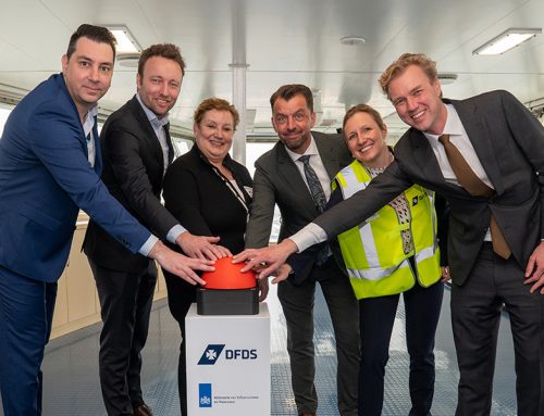 DFDS neemt walstroomvoorziening in gebruik bij terminal in Vlaardingen